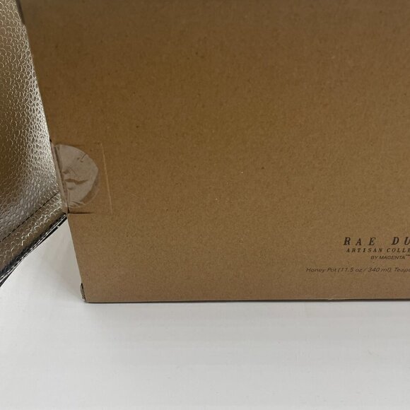 NIB Rae Dunn Honey Pot & Tea Pot Honey Dipper 3- Piece Creamware Gift Set - Picture 8 of 10